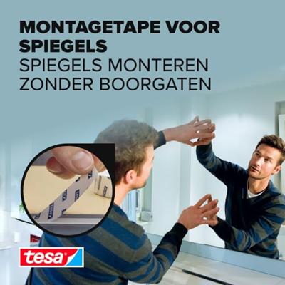 tesa MIRROR 55734-00000-02 Montagetape tesa Powerbond Wit (l x b) 5 m x 38 mm 1 stuk(s) tesa MIRROR 55734-00000-02 Montagetape tesa Powerbond Wit (l x b) 5 m x 38 mm 1 stuk(s)
