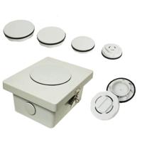 Hammond Electronics Gatenplug Polycarbonaat Lichtgrijs (Ø x h) 28 mm x 12 mm 1 stuk(s) - thumbnail