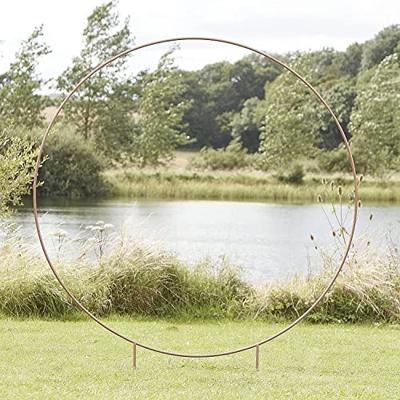 Koperen backdrop frame cirkel