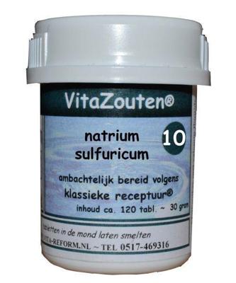 Vita Reform Vitazouten Nr. 10 Natrium Sulfuricum 120st Vita Reform Vitazouten Nr. 10 Natrium Sulfuricum 120st