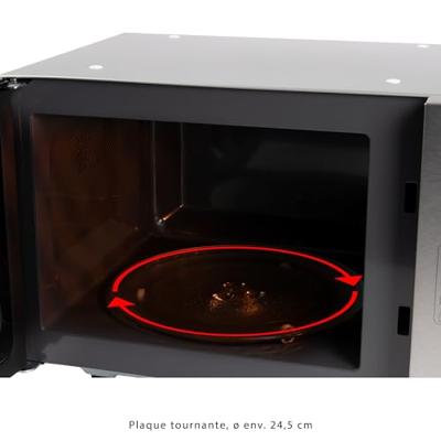 Bomann MWG 2211 U CB Magnetron Zilver 800 W Grillfunctie, Geschikt voor onderbouw