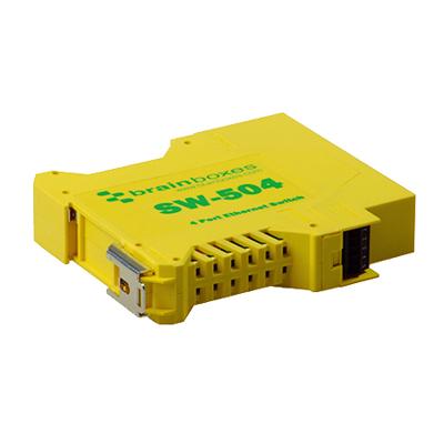 Brainboxes Ethernet naar 3 relais-adapter, 4 poorten 10/100