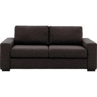 Goossens Bank Lucca donkerbruin, stof, 2,5-zits, stijlvol landelijk - thumbnail