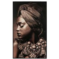 Schilderij Vrouw - brons - 118x70 cm - thumbnail