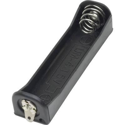 TRU COMPONENTS BH411-3D Batterijhouder Aantal cellen: 1 AAA (potlood) Soldeeraansluiting