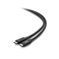 C2G 2,5 ft (0,8 m) Thunderbolt™ 4 USB-C actieve kabel 40 Gbps overdrachtssnelheden, 100 Watt voeding en 4K-video (0,8 M, zwart) - thumbnail