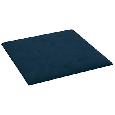 Wandpanelen 12 st 1,08 m 30x30 cm fluweel blauw