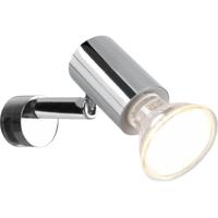 LED Wandlamp Chroom IP44 - GU10 Fitting - Aluminium - Spatwaterdicht - thumbnail