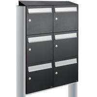 Allux Flow Set 2-Breed, 3-Hoog Met Dak Op Statief Zwart - 40040070_2x3ds - thumbnail