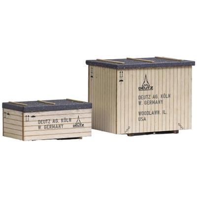 Busch 1841 H0 machinekisten West, 2 stuks Bouwpakket Busch 1841 H0 machinekisten West, 2 stuks Bouwpakket