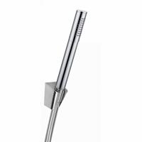 Handdoucheset Rond Met Slang En Houder Chroom Aqua Splash - thumbnail