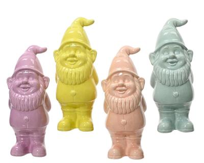 Kabouter keramiek pastel kleuren h25cm Kabouter keramiek pastel kleuren h25cm