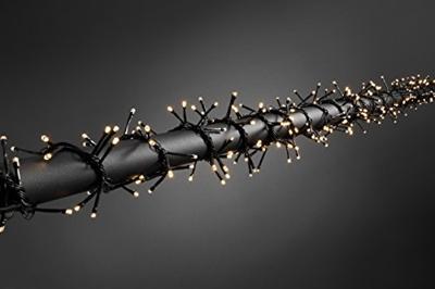 Konstsmide 3736-100 Clusterlichtketting Buiten werkt op het lichtnet Aantal lampen 480 LED Warmwit Verlichte lengte: 6 m Konstsmide 3736-100 Clusterlichtketting Buiten werkt op het lichtnet Aantal lampen 480 LED Warmwit Verlichte lengte: 6 m