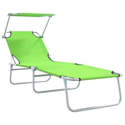 Ligstoel 2 pcs Groen 58 x 188 x 77cm Polyester