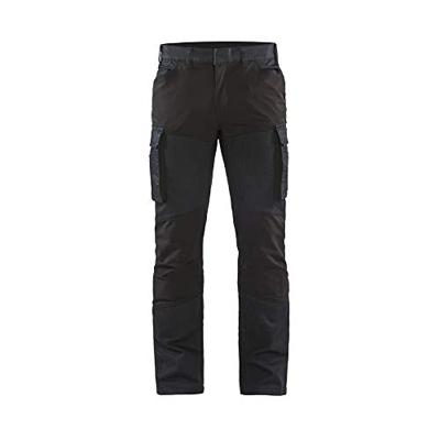 Blåkläder Service werkbroek denim stretch 14571147 | Marineblauw/Zwart | Maat 62 - 7330509728031