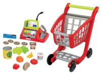 Ecoiffier 100% winkelwagen boodschappen kassa - thumbnail