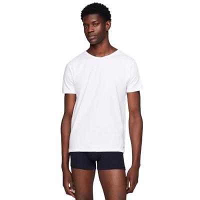 Tommy Hilfiger T-shirts V-hals stretch 3-pack wit
