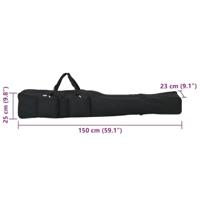VidaXL Hengeltas 150 cm oxford stof zwart - thumbnail