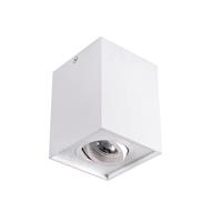 Opbouwspot vierkant - Gord1 - Wit - Kantelbaar - 96x96x125mm - thumbnail