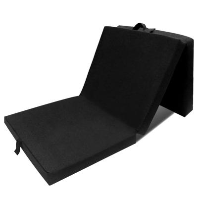 vidaXL Schuimmatras opklapbaar zwart 190x70x9 cm vidaXL Schuimmatras opklapbaar zwart 190x70x9 cm