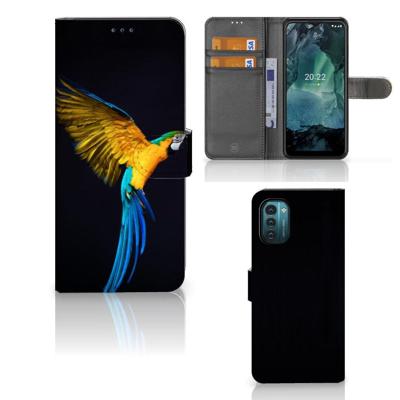 Nokia G11 | G21 | Telefoonhoesje | Met pasjeshouder | Papegaai Nokia G11 | G21 | Telefoonhoesje | Met pasjeshouder | Papegaai