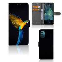 Nokia G11 | G21 | Telefoonhoesje | Met pasjeshouder | Papegaai - thumbnail