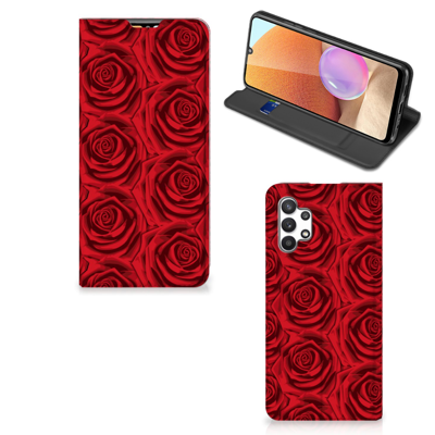 Samsung Galaxy A32 4G | A32 5G Enterprise Editie Smart Cover Red Roses Samsung Galaxy A32 4G | A32 5G Enterprise Editie Smart Cover Red Roses
