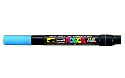 Paintmarker Uni POSCA PCF350 Brush 1-10mm lichtblauw | 5 stuks Paintmarker Uni POSCA PCF350 Brush 1-10mm lichtblauw | 5 stuks