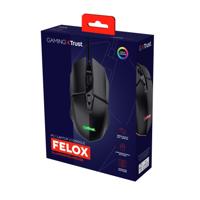 Trust GXT 109 Felox muis Gamen Rechtshandig USB Type-A Optisch 6400 DPI - thumbnail