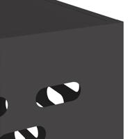 Airconditioner hoes Zwart 110 x 50 x 105 cm Staal - thumbnail