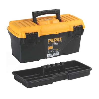 Perel gereedschapskoffer, ft 41 X 20,9 X 19,5 cm, 16,7 l, leeg geleverd, zwart/geel