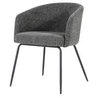 Eleonora Eetkamerstoel 'Astrid' kleur Antraciet Baquer - thumbnail