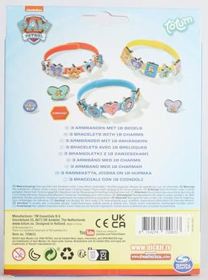 Totum paw patrol - armbandjes met bedels - thumbnail