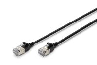 Digitus DK-1632-A-003S-BL RJ45 Netwerkkabel, patchkabel CAT 6A F/FTP 0.3 m Zwart Kleurcodering, Afgeschermd, Meerdradig, Met anti-kniktule 1 stuk(s) - thumbnail