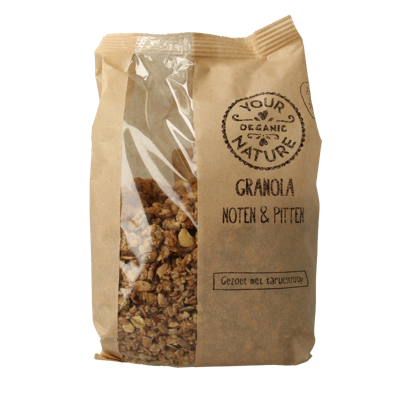 Your Organic Nature Granola noten en pitten bio 375 Gram