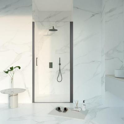 Fortifura Galeria Douchedeur - 80x200 - Profiel - veiligheidsglas - anti kalk - Geborsteld Gunmetal PVD SW1122483 Fortifura Galeria Douchedeur - 80x200 - Profiel - veiligheidsglas - anti kalk - Geborsteld Gunmetal PVD SW1122483