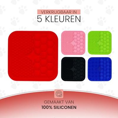 Eat Slow Live Longer Lick Mat Duo S Red
