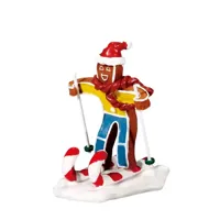 Lemax candy cane skier kerstdorp figuur type 2 Sugar &apos;N&apos; Spice 2017 - thumbnail