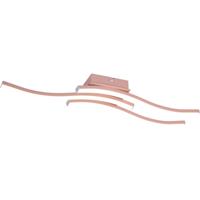 LED Plafondlamp - Plafondverlichting - Trion Ritonu - 15W - Natuurlijk Wit 4000K - Dimbaar - Rechthoek - Mat Roségoud - Aluminium - thumbnail