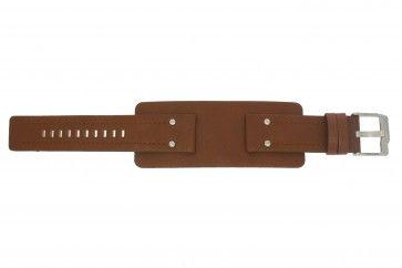 Fossil horlogeband JR-9764 Leder Bruin 24mm
