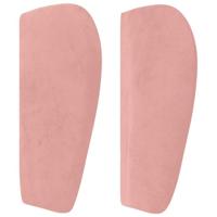 Boxspring met matras fluweel roze 100x200 cm - thumbnail