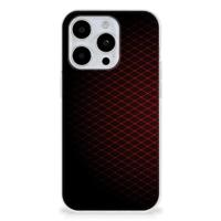 iPhone 15 Pro | TPU bumper | Geruit Rood - thumbnail