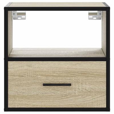 Nachtkastje wandgemonteerd 40x31x39,5 cm sonoma eikenkleurig