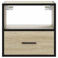 Nachtkastje wandgemonteerd 40x31x39,5 cm sonoma eikenkleurig - thumbnail