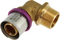 Bonfix Perskoppeling - 1x Alu-pers 1x Buitendraad - Kniekoppeling - 3/4 x 26mm - thumbnail