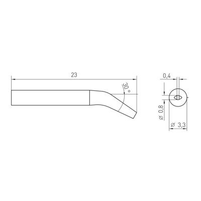 Weller RTM 008 S X MS Soldeerpunt Beitelvorm, Gebogen Grootte soldeerpunt 0.8 mm Lengte soldeerpunt: 23 mm Inhoud: 1 stuk(s) Weller RTM 008 S X MS Soldeerpunt Beitelvorm, Gebogen Grootte soldeerpunt 0.8 mm Lengte soldeerpunt: 23 mm Inhoud: 1 stuk(s)