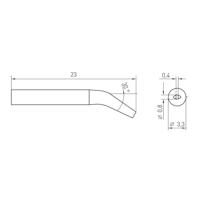 Weller RTM 008 S X MS Soldeerpunt Beitelvorm, Gebogen Grootte soldeerpunt 0.8 mm Lengte soldeerpunt: 23 mm Inhoud: 1 stuk(s) - thumbnail