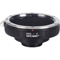 K&F Lens Adapter Canon EOS (EF / EF-S) - C-Mount - thumbnail