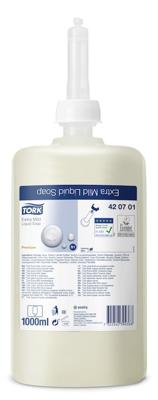 Handzeep Tork S1 Premium vloeibaar 1000ml gevoelige huid 420701 Handzeep Tork S1 Premium vloeibaar 1000ml gevoelige huid 420701