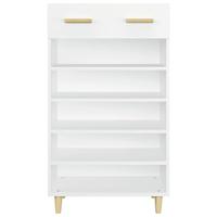 VidaXL Schoenenkast 60x35x105 cm bewerkt hout wit - thumbnail